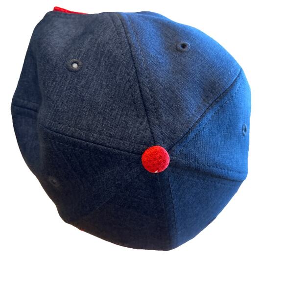 Patriots NFL hat embroidered y2k red New Era Block Team 49 Hat-Navy/Red NFL - Picture 7 of 8